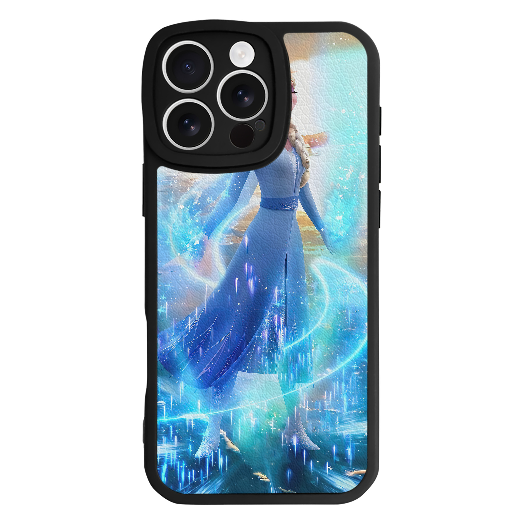 （画像用） アナと雪の女王 アンナ エルサ Frozen Anna Elsa 【iPhone 16シリーズ対応】シリコンスマホケース（レザー調） 材質：シリコン